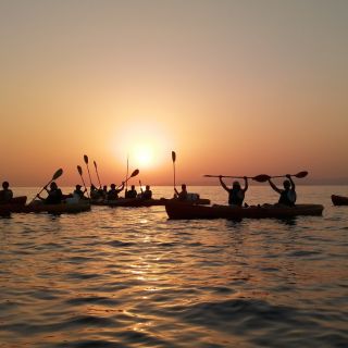 Dubrovnik : kayak de mer, crépuscule, vin, bruschetta