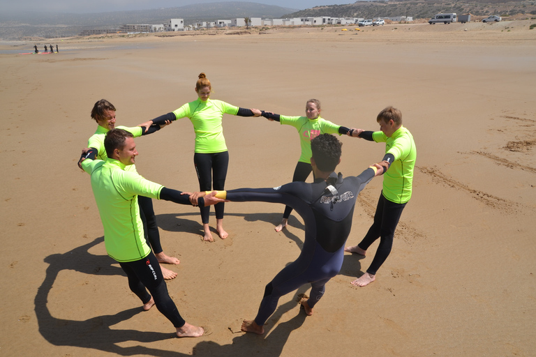 Taghazout: 5-tägiger Surfkurs für Anfänger mit Mittagessen