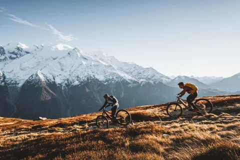 Point of view on the glaciers of Chamonix by ebike