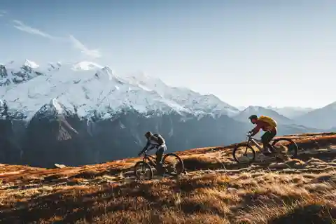 Point of view on the glaciers of Chamonix by ebike