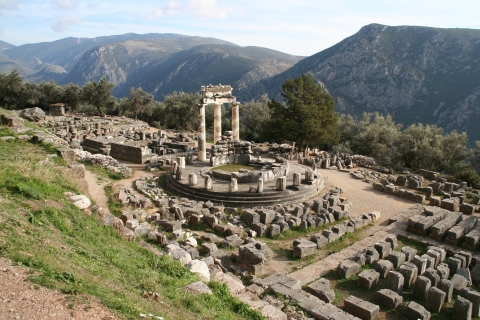D'Athènes: visite guidée audio VR d'une journée à Delphi avec entréeVisite guidée d'une journée