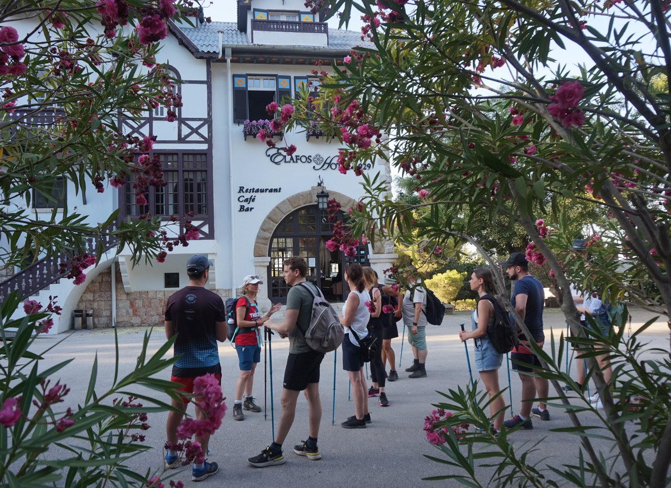 Rhodos: Profitis Ilias guidet vandretur ved solnedgang