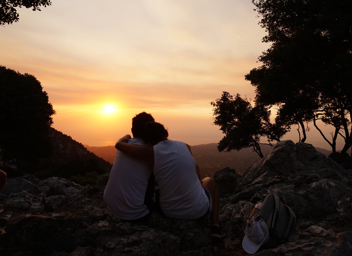 Rhodos: Profitis Ilias guidet vandretur ved solnedgang