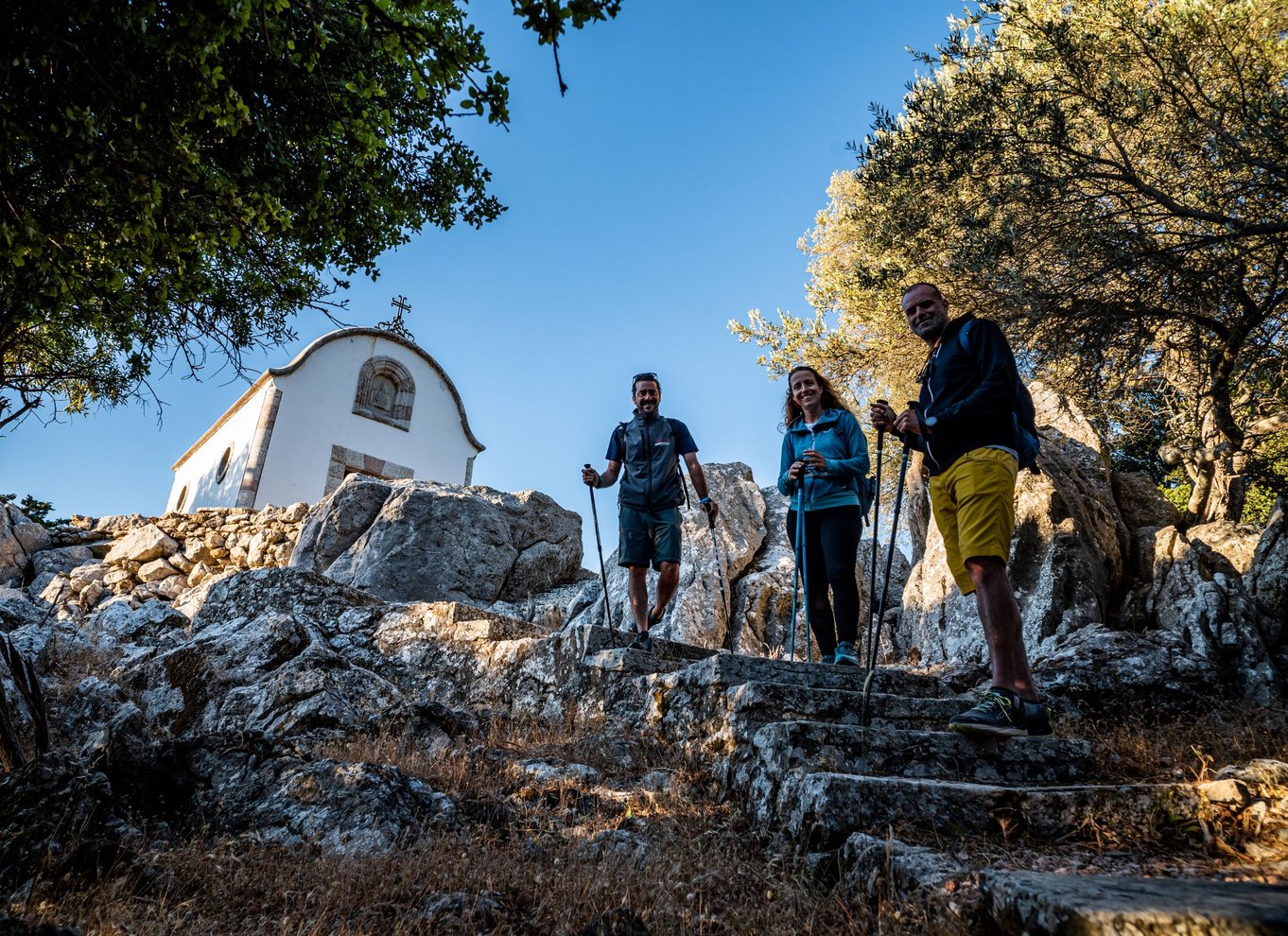 Rhodos: Profitis Ilias guidet vandretur ved solnedgang