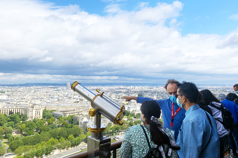 Paris - Eiffeltornet Eiffeltornets hiss 2:a våningen och tillträde till toppen