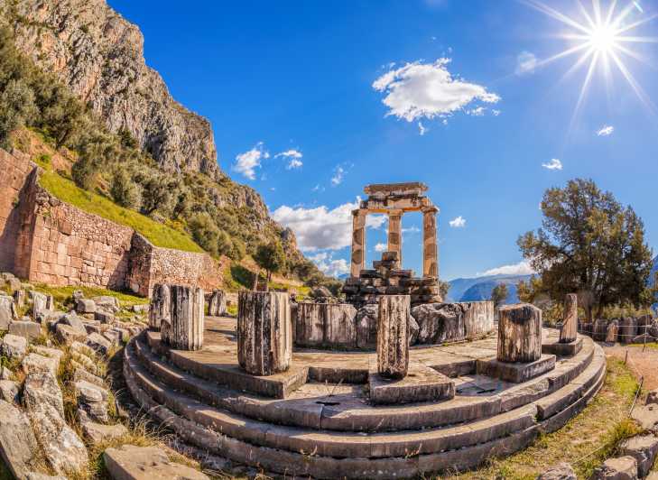 Depuis Athènes : excursion à Delphes en réalité virtuelle avec audioguide