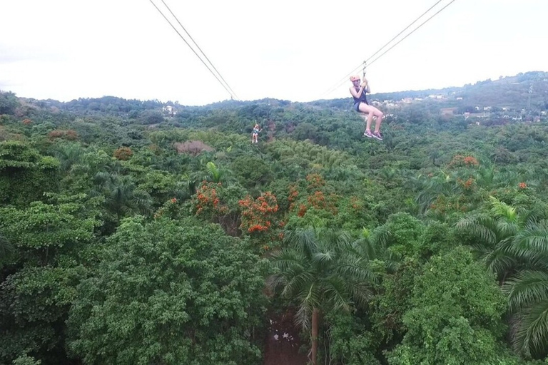 From San Juan: Zipline Canopy Adventure Tour