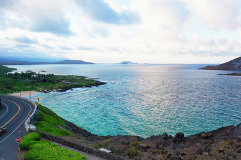 Oahu: excursão circular guiada de 16 pontos com mergulho com snorkel e Dole