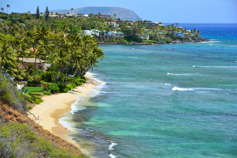 Oahu: Excursión circular guiada de 16 puntos con snorkel y DolePasajero