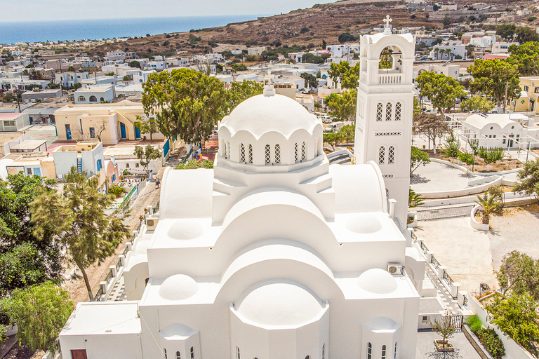 Santorini: Gita di un giorno con i luoghi più belli, degustazione di vini e tramonto a OiaTour di gruppo in inglese