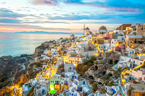 Santorin: Highlights, Weinprobe & Sonnenuntergang in OiaGruppentour auf Englisch