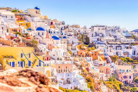 Santorini: tour con cata de vino y atardecer en OiaTour privado en inglés