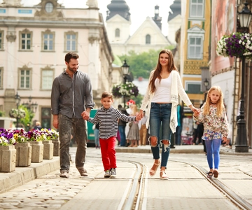 Tour per famiglie del centro storico di Linz, Pöstlingberg e Grottenbahn