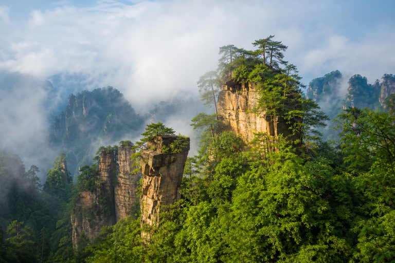 Zhangjiajie: Avatar Mountains E-Ticket & Guide Options 4-Day Park Ticket + 4 Mountain Transport Rides