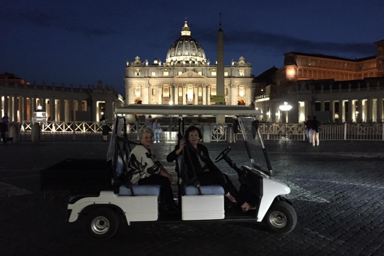 Rome: Sightseeingtour met golfkar 's nachts