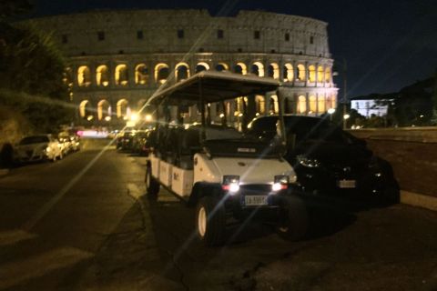 Rome: 2-Hour Golf Cart Sightseeing Tour at Night