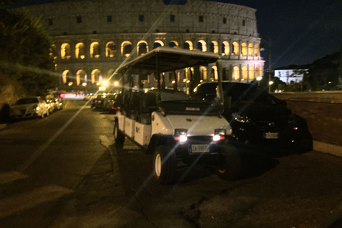 Rome: Golf Cart Sightseeing Tour at Night