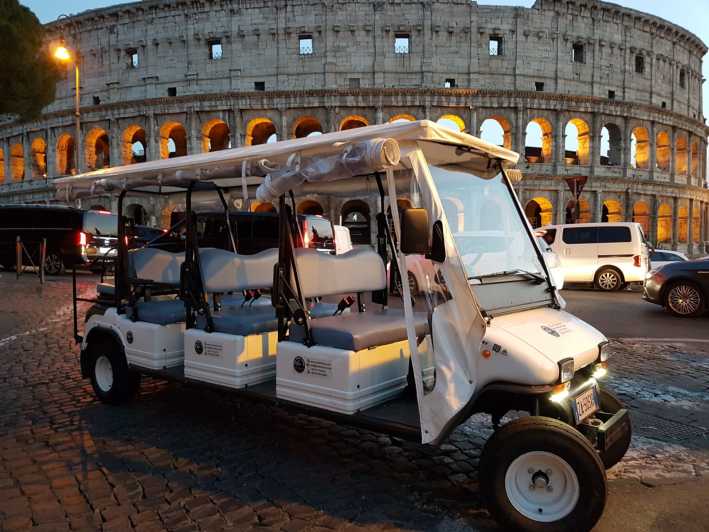 Rome 2Hour Golf Cart Sightseeing Tour at Night GetYourGuide