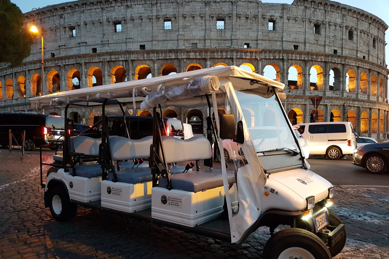 Rome: Golf Cart Sightseeing Tour at Night