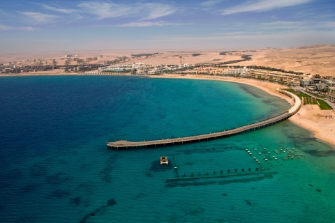 Hurghada: esnórquel en Sahl Hasheesh, scooter, paseo en barco de cristal