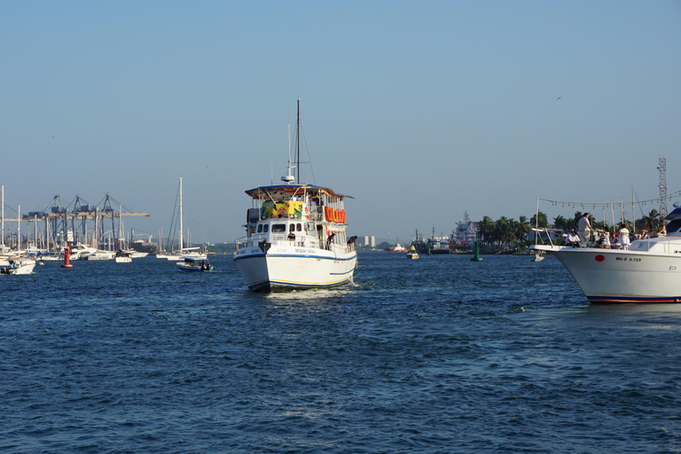 Carthagène : excursion en bateau de nuit avec dîner et open barCARTAGENA : Excursion en bateau de nuit blanche avec dîner et open bar
