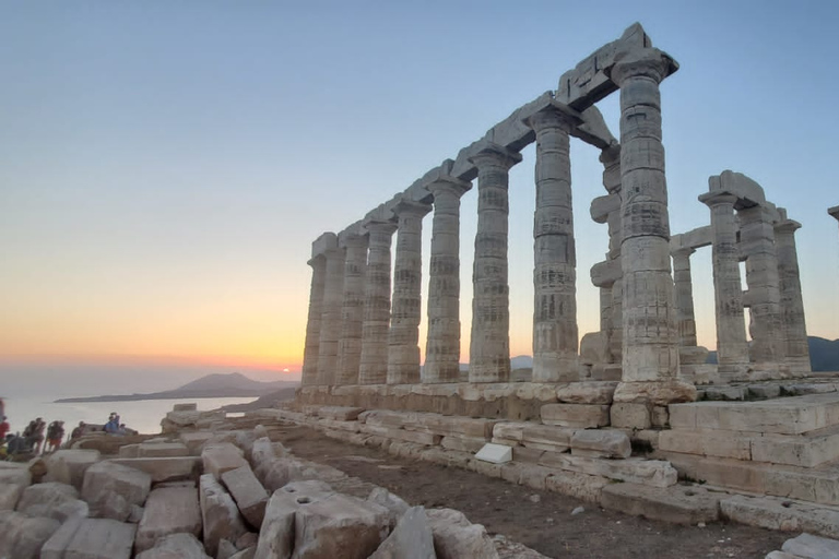 Athènes: visite au coucher du soleil du temple de Poséidon et du cap Sounion