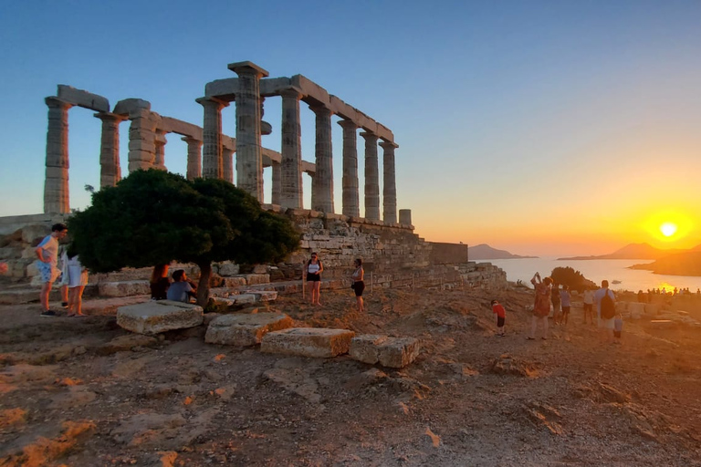 Athènes: visite au coucher du soleil du temple de Poséidon et du cap Sounion