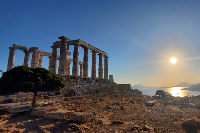 Athènes: visite au coucher du soleil du temple de Poséidon et du cap Sounion