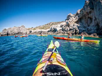 Rhodos: Seekajakfahren und Schnorcheln ab der Ostküste Rhodos: Seekajakfahren und Schnorcheln ab der Ostküste