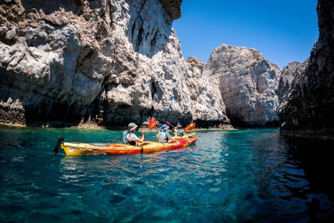 Lindos: kayak de mar y visita a la Acrópolis de Lindos con almuerzoTour en grupo con recogida en el hotel
