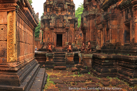 Siem Reap: Prywatna 1-dniowa wycieczka Angkor Wat z Banteay Srey