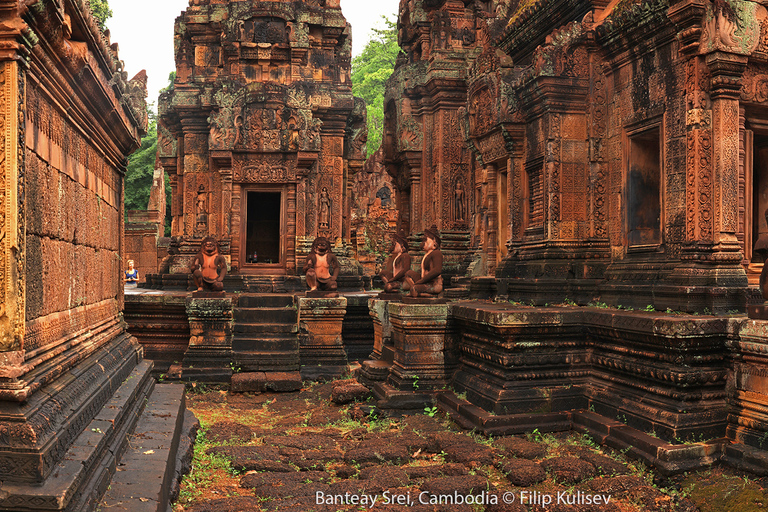 Siem Reap: excursão privada de 1 dia a Angkor Wat com Banteay Srey