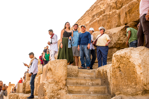 Cairo: Pyramids of Giza, Sphinx, Saqqara, Memphis & Lunch Shared Tour Without Entrance Fees