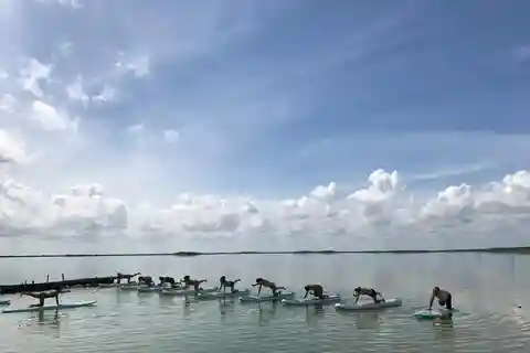 De Tulum : Cours de SUP Yoga à Sian Ka'an
