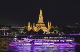 Bangkok: Die Planet Sunset & Dinner Cruise auf dem Fluss Chao Phraya