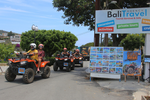 Desde Rethymno Panormo Bali: Excursión en Quad Safari de 57 km, 4 horasConductor único Quad