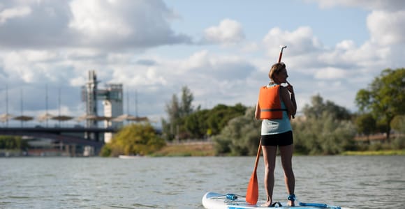 Seville: Stand Up Paddle Board Rental with Route Choice