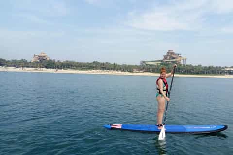 Dubai: Palm Jumeirah Private Paddle Boarding-Tour