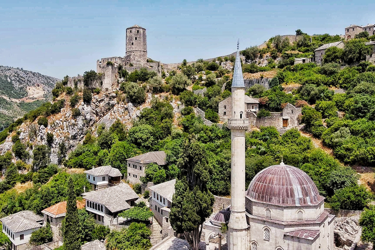 From Mostar: Kravice Waterfalls, Počitelj, Blagaj, & Mostar Herzegovina tour without entry fees-Sarajevo/Mostar dropoff