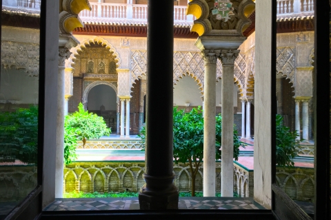 Sevilla: rondleiding kathedraal, Giralda en Koninklijke AlcázarTour in het Spaans - Alcázar, kathedraal & Giralda