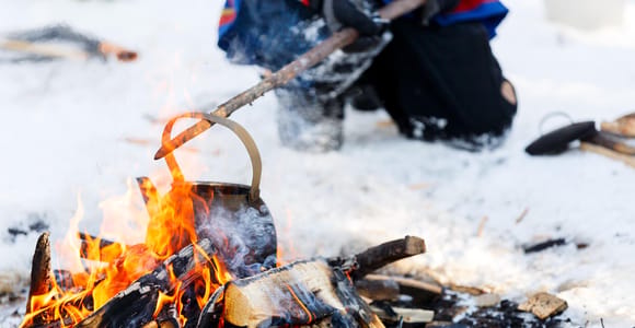 Levi: Ice Fishing by Snowmobile