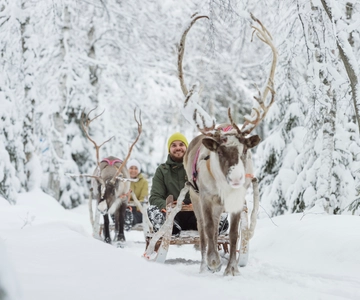 Levi: Winter Highlights Tour mit Schneemobilfahren