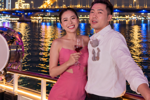 Da Nang: Han River Dinner Cruise with Private Table Options Upper-Deck Dinner — River & City Views
