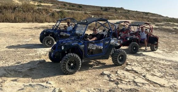Malta: Gozo Buggy Tour with Lunch and Boat Ride