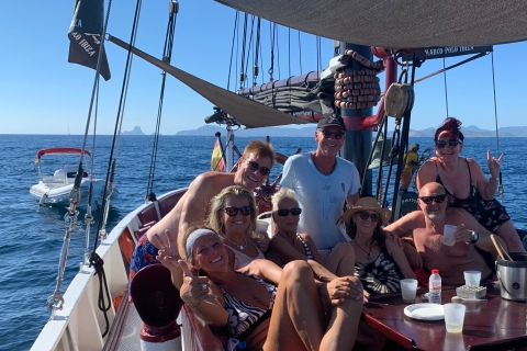 Ibiza: Pirate Sailing Cruise to Formentera Shared Tour with up to 35 passengers