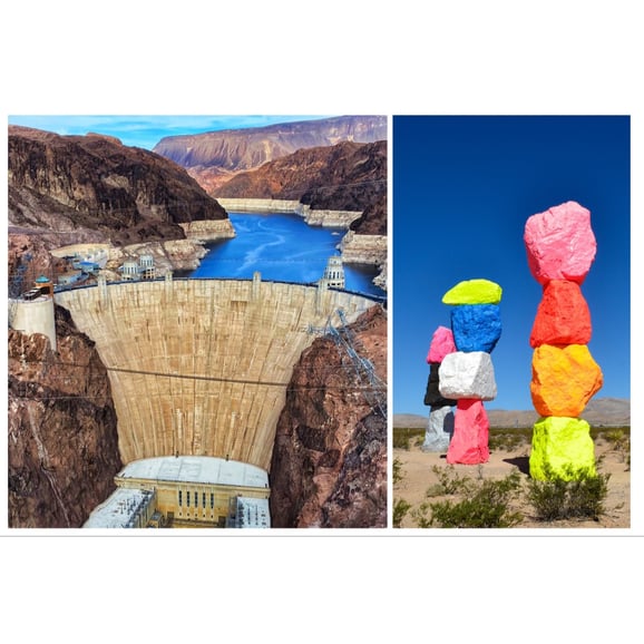 Las Vegas: Hoover Dam und Seven Magic Mountains Tour