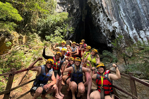 Phong Nha: Zipline Dark Cave & Paradise Cave Exploration Option 4: Full Adventure Experience - Drop-off in Hue
