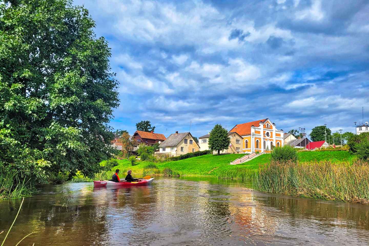 go kayaking on the abava river