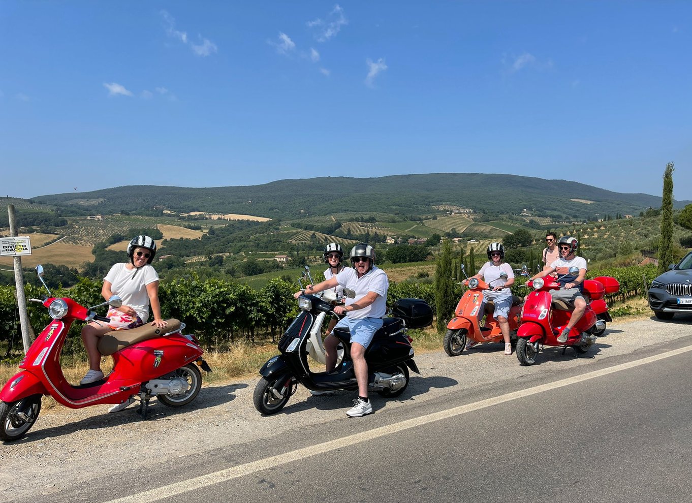 fra Firenze: All inclusive Toscana Vespa Tour i Chianti