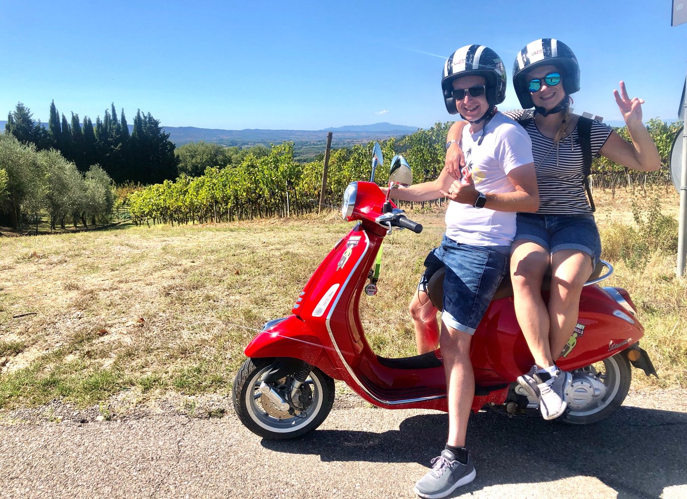 fra Firenze: All inclusive Toscana Vespa Tour i Chianti